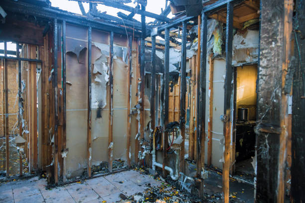 Professional Fire Damage Removal technician working in Bryan, TX